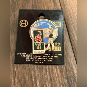 Olympic Games Volley Ball Lapel Pin Collectible Vintage 1996